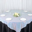 Sequin 60"x60" Table Overlay Square Tablecloth  Iridescent Blue - Luxe Wedding Table Topper