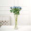 31" 24Pcs Dusty Blue Long Stem Artificial Silk Roses Flowers
