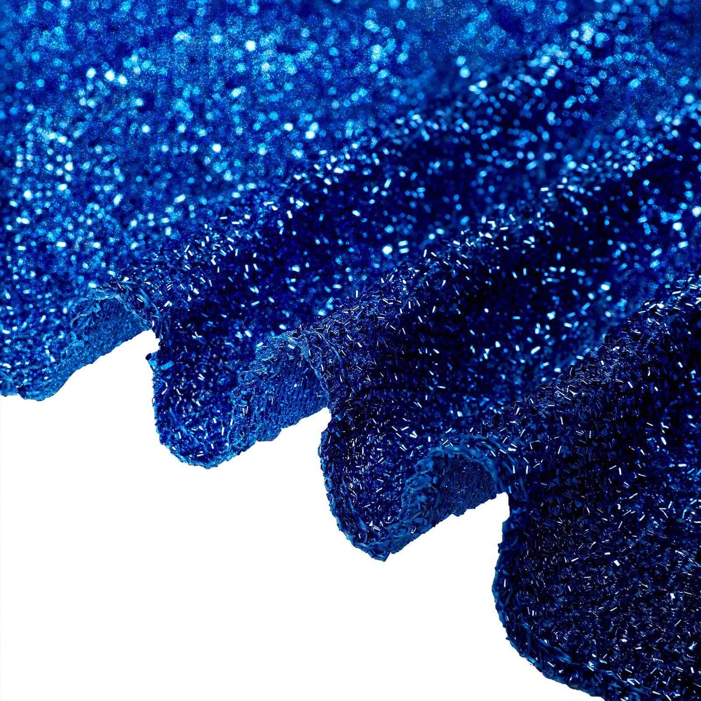 20ftx10ft Royal Blue Metallic Shimmer Tinsel Event Curtain Drapes, Backdrop Event Panel
