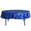 Satin 90" Round Tablecloth Royal Blue - Smooth and Lustrous Table Cover