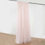 Blush Chiffon Polyester Event Curtain Drapes, Dual Layer Divider Backdrop Curtain Panels with Rod Pockets - 10ftx10ft