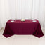 Scuba Rectangular 90"x132" Tablecloth Burgundy - Wrinkle Free, Stain Resistant & Seamless Table Cover