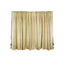 20ftx10ft Champagne Metallic Shimmer Tinsel Event Curtain Drapes, Backdrop Event Panel