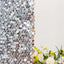 7ft Silver Double Sided Big Payette Sequin Chiara Wedding Arch Cover For Half Moon Backdrop Stand