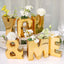 Shiny Ceramic Vase Letter "W" Gold Plated - Chic Bud Planter Pot for Events & Decor 6"
