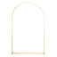 8ft Gold Metal Wedding Arch Chiara Backdrop Stand Floral Display Frame With Round Top