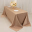 Lamour Satin 90"x132" Rectangle Tablecloth Nude - Soft & Silk-Like Seamless Table Cover