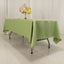Lamour Satin 60"x102" Rectangle Tablecloth Sage Green - Durable & Silky Soft Feel Table Cover