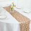 Big Payette Sequin 13"x108" Table Runner Matte Champagne - Dazzling Design