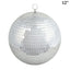 2 Pack 12" Large Silver Foam Disco Mirror Ball With Hanging Swivel Ring, Holiday Party Decor