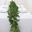 6ft Real Touch Green Artificial Silk Rose Leaf Hanging Vine, Flexible Greenery Table Garland