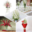 3 Stems 36" Tall White Artificial Silk Gladiolus Flower Spray Bush