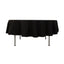 Cotton Blend 90" Round Tablecloth Black - Wrinkle-Resistant Table Cover