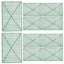 10 Pack 24"x16" Dark Green Artificial Flower Wall Grid Panel Frames, DIY Plastic Mesh Plant Wall Backdrop Fences
