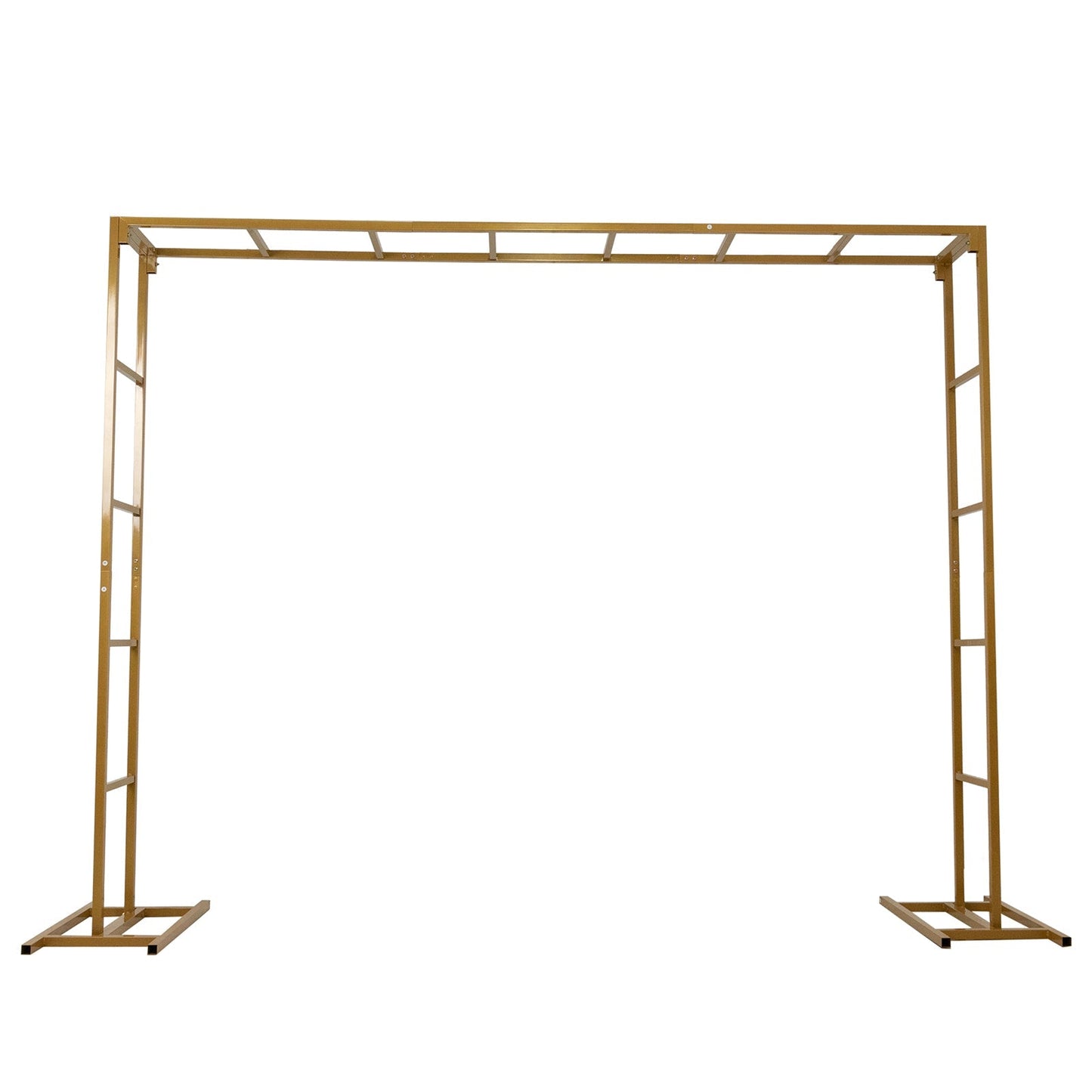 6ftx8ft Gold Rectangular Arbor - Freestanding 6' High Over the Table Stand, Backdrop Stand with Double Frame for Floral Balloon DÃ©cor