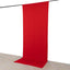 Red 4-Way Stretch Spandex Event Curtain Drapes, Wrinkle Free Backdrop Event Panel with Rod Pockets - 5ftx12ft
