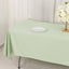 Scuba Rectangular 60"x102" Tablecloth Sage Green - Wrinkle Free & Stain Resistant Table Cover