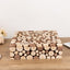 Wooden Cake Stand 18"x18" Square Design Rustic Natural Slices - Farmhouse Display Box Pedestal Riser