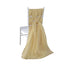 5 Pack Chiffon Chair Sashes Champagne - Soft & Lightweight Designer Chair Bows 22"x78"