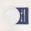 5 Pack Cotton Blend 20"x20" Napkins Navy Blue - Wrinkle-Resistant & Washable Dinner Napkins