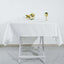 100% Cotton 54"x54" Square Tablecloth White Linen - Sophisticated, Soft & Breathable Fabric Table Cover
