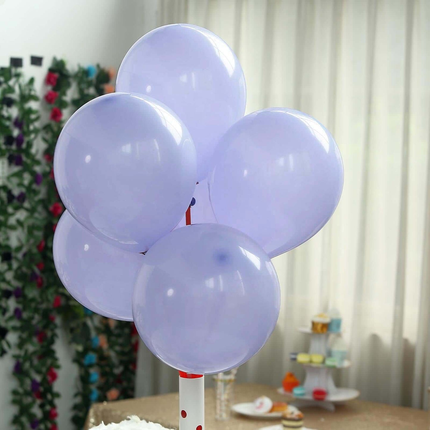 25 Pack 10" Matte Pastel Periwinkle Helium Air Latex Party Balloons