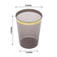 25-Pack Plastic Tumbler Cups Transparent Black with Gold Rim - Stylish Disposable Party Glasses 10oz