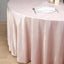 Premium Velvet 120" Round Tablecloth Blush - Reusable Soft & Seamless Table Cover