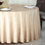 Premium Velvet 120" Round Tablecloth Champagne - Reusable Soft & Seamless Table Cover