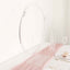 Table Wedding Arch Hoop Stand Acrylic Round Clear - Wreath Tabletop Centerpiece for Weddings 26"