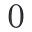 Decorative Rhinestone Number "0" Stickers, Glitter Adhesive Craft Numbers Black DIY Sparkle Embellishments 6"