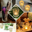 6-Pack Amber Gold Glass Votive Tealight Holders - Stylish Primrose Design for Weddings & DÃ©cor