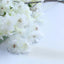 4 Bushes 40" Tall White Artificial Silk Cherry Blossom Flowers, Branches