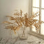 2-Pack Artificial Fern Leaf Branches Metallic Gold - Faux Decorative Bouquets for Glamorous Centerpiece Backdrop & Floral Decor 21"