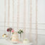 Taffeta Ribbon Sash with 4" Leaf Petal Design Beige 50ft - Sophisticated Artificial Fabric Garland