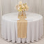 Scuba Polyester 12"x108" Table Runner Beige - Wrinkle-Free Table Linen