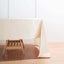 Satin Rectangular 60"x126" Tablecloth Beige - Smooth and Lustrous Table Cover