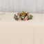 Scuba Rectangular 90"x156" Tablecloth Beige - Wrinkle Free, Stain Resistant & Seamless Table Cover