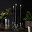 3-Pack LED Decorative Lighting Warm Flickering Black - Flameless Taper Candles 11"
