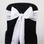 5 Pack Polyester Chair Sashes White - Subtle Elegance for Special Occasions 6"x108"