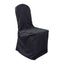 Polyester Slip On Banquet Chair Covers Black - Stain-Resistant Reusable Durable Fabric