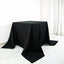 100% Cotton 90"x90" Square Tablecloth Black Linen - Soft & Breathable Fabric Table Cover