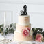 Acrylic Cake Toppers Black Silhouette Design Mr and Mrs - Wedding Cake Decoration Set 7"