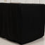 Premium Polyester 6ft Rectangle Tablecloth Black Durable Fitted 220GSM Table Cover