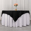 Scuba 70"x70" Table Overlay Square Tablecloth Black - Wrinkle Free & Stain Resistant Table Cover