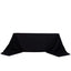 100% Cotton 90"x156" Rectangle Tablecloth Black Linen - Seamless, Soft & Breathable Table Cover