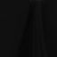 Fire Retardant Premium Polyester 132" Round Tablecloth Black - High-Performance Seamless Table Cover
