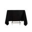 Cotton Blend 70"x70" Square Tablecloth Black - Wrinkle-Resistant Fabric Table Cover
