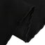 Cotton Blend 108" Round Tablecloth Black - Wrinkle-Resistant Design