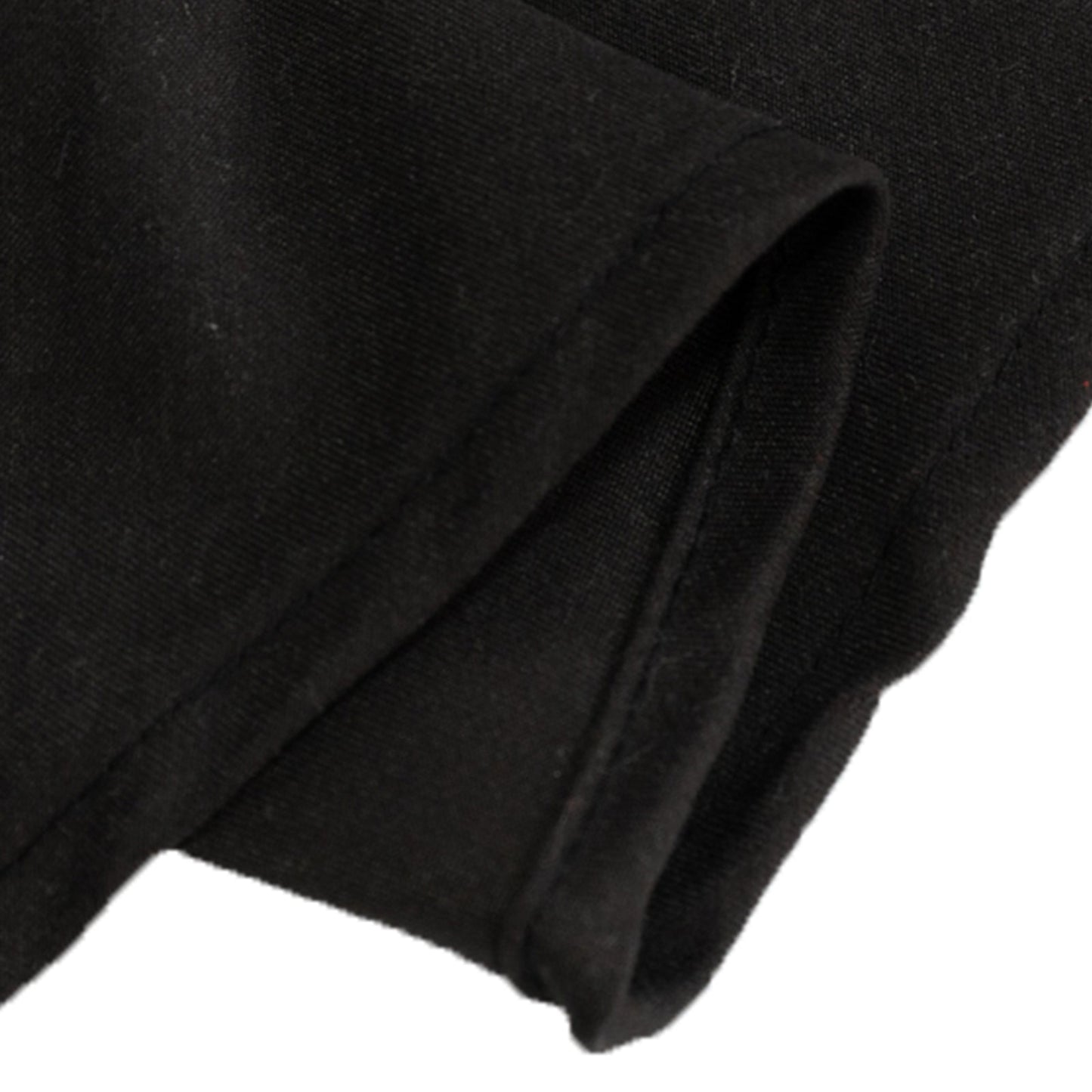 Cotton Blend 70" Round Tablecloth Black - Wrinkle-Resistant Table Cover